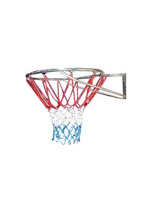 Netball & Basketball Net Standard Red/White/Blue